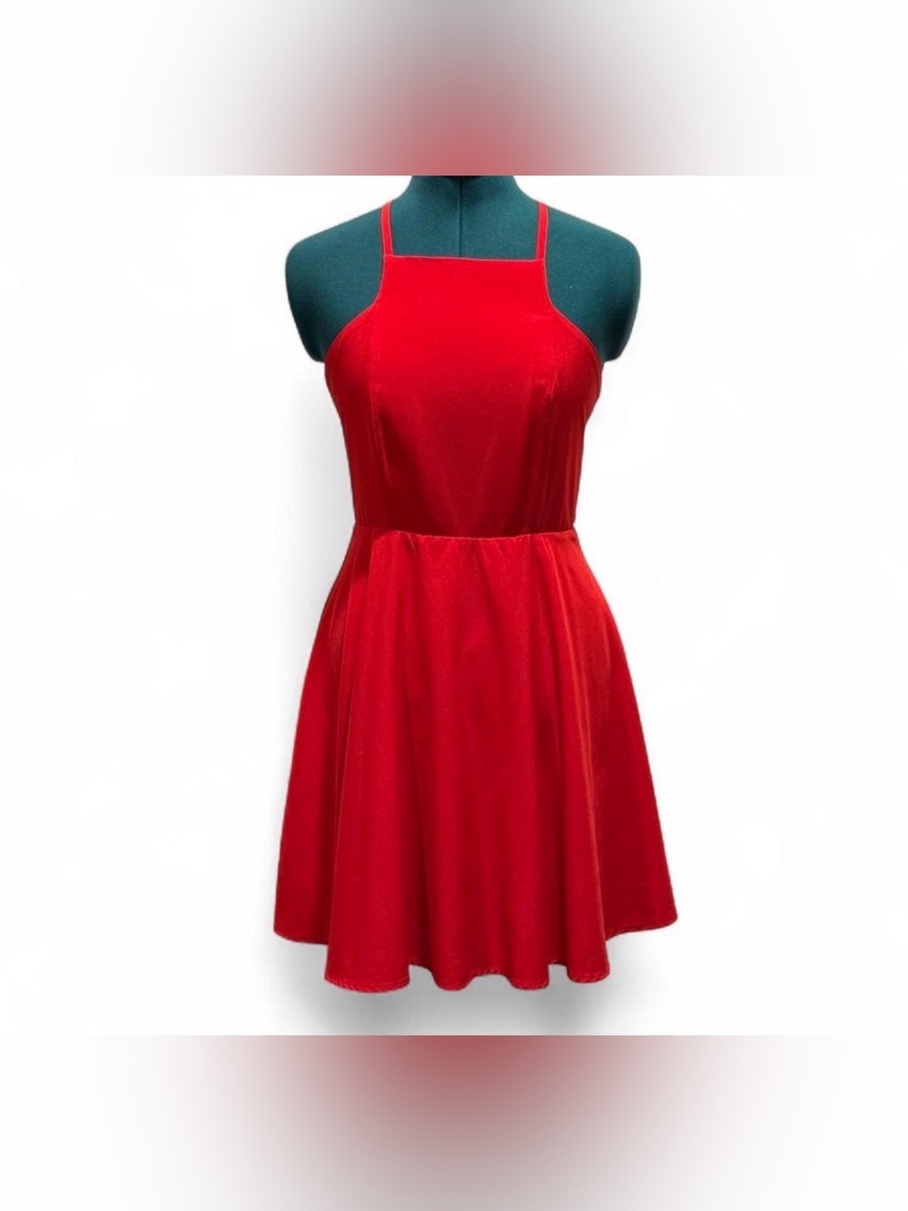 Lulu's Red Halter Mini Dress